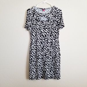 Vince Camuto leopard animal print bodycon Dress M